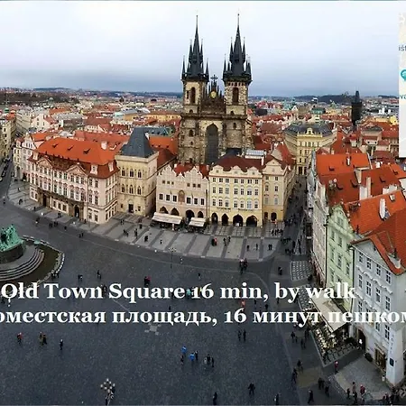 2 Apartment, For 6 People, 72m². Fully Furnished, Kitchen, Air Conditioning, Fireplace! 1, Center, 5min Walk To Wenceslas Square. Skolska Street, Nove Mesto *